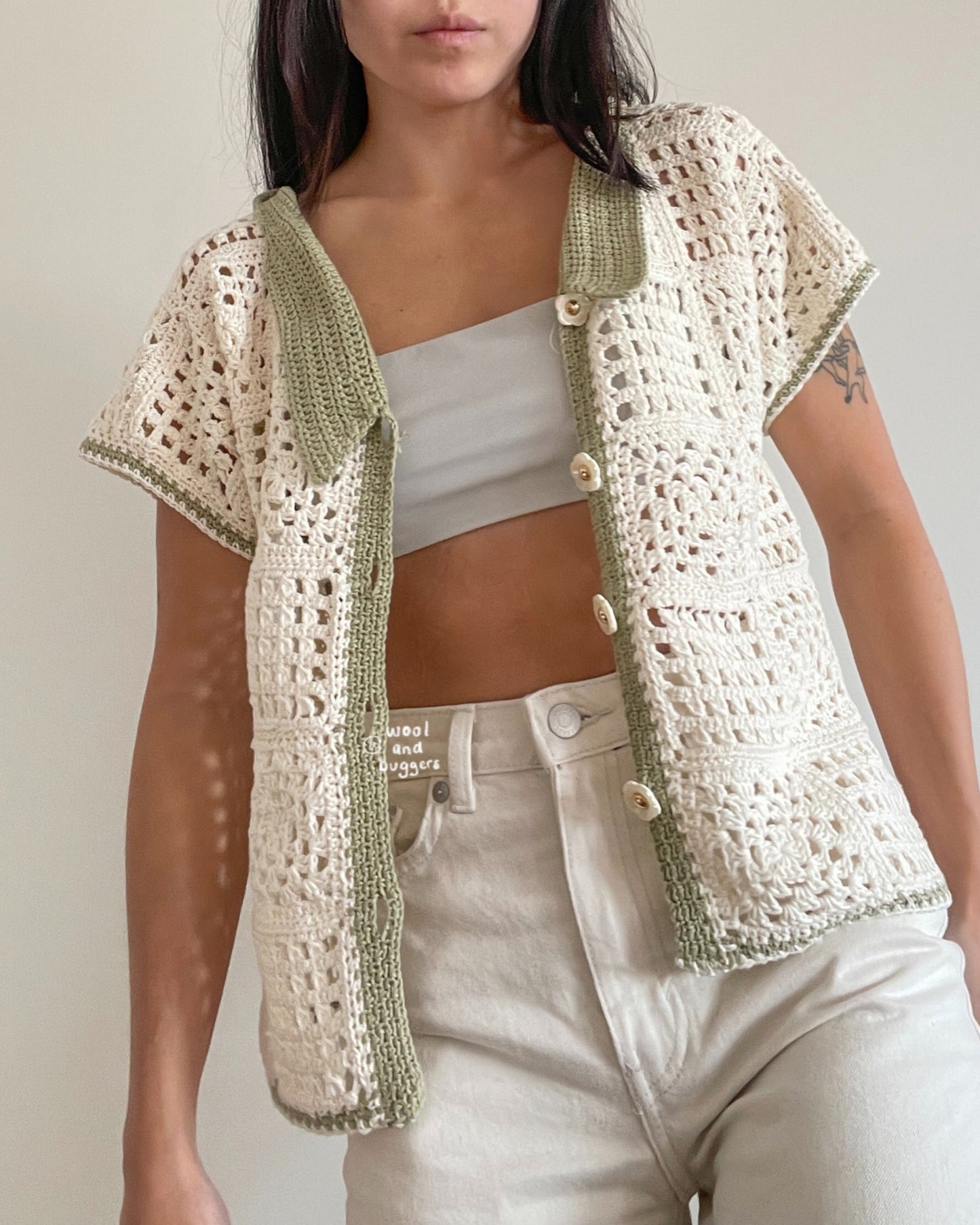 Milk Tea Button-Up