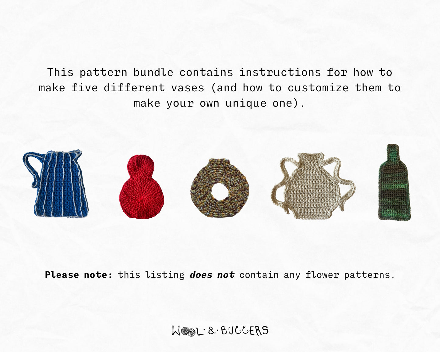Flower Vases – applique bundle