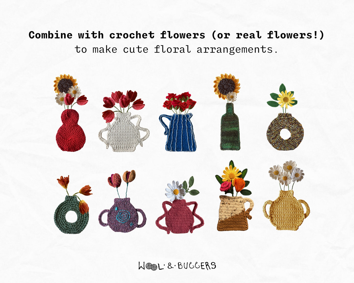 Flower Vases – applique bundle