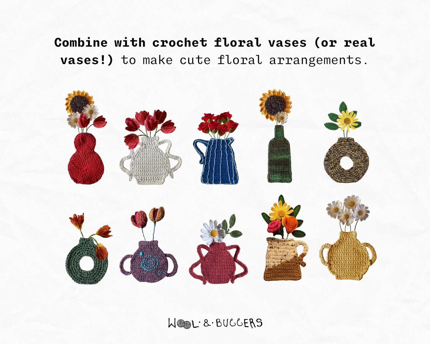 Crochet Flower Bundle