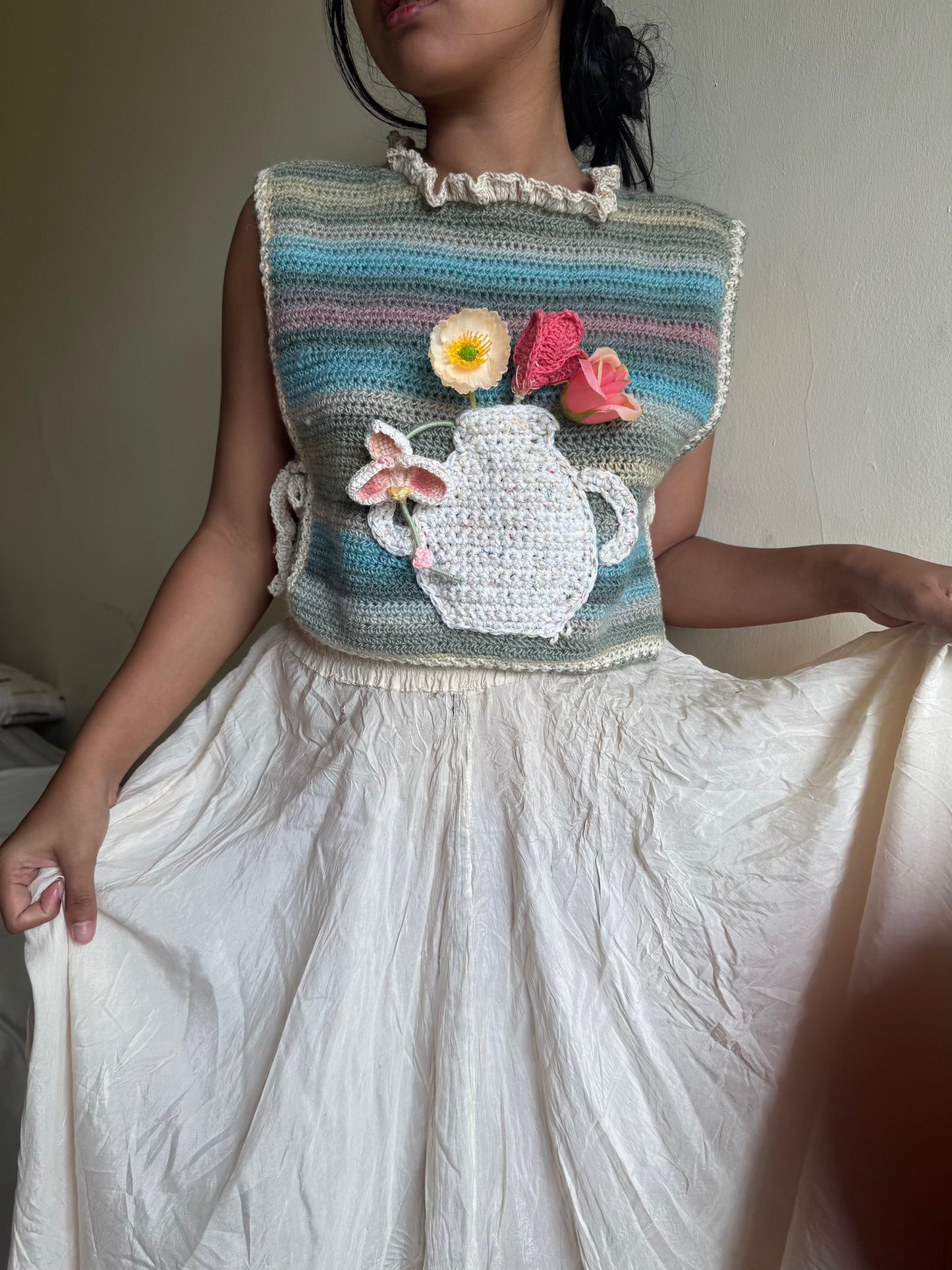 Flower Vase Vest (3-in-1 pattern)