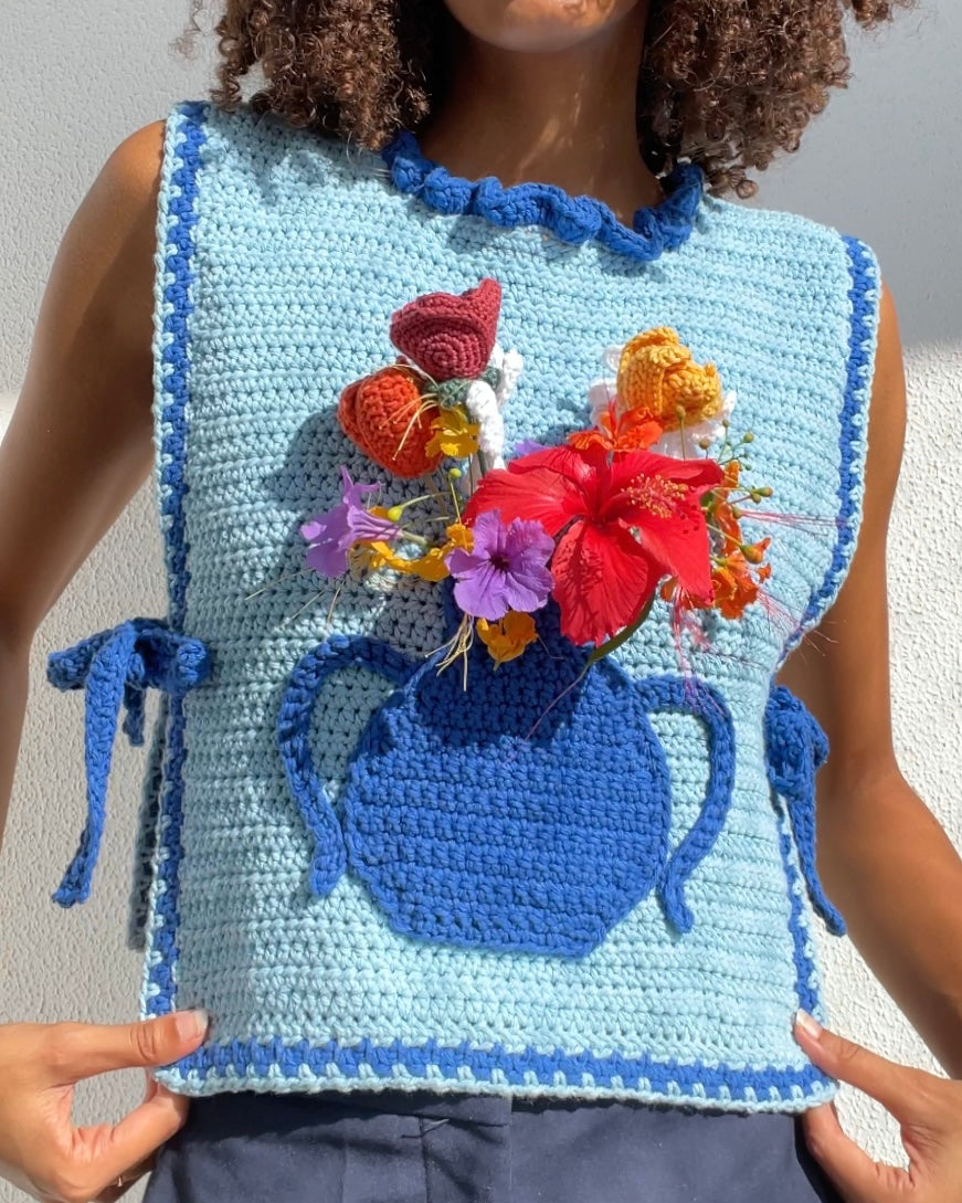 Flower Vase Vest (3-in-1 pattern)