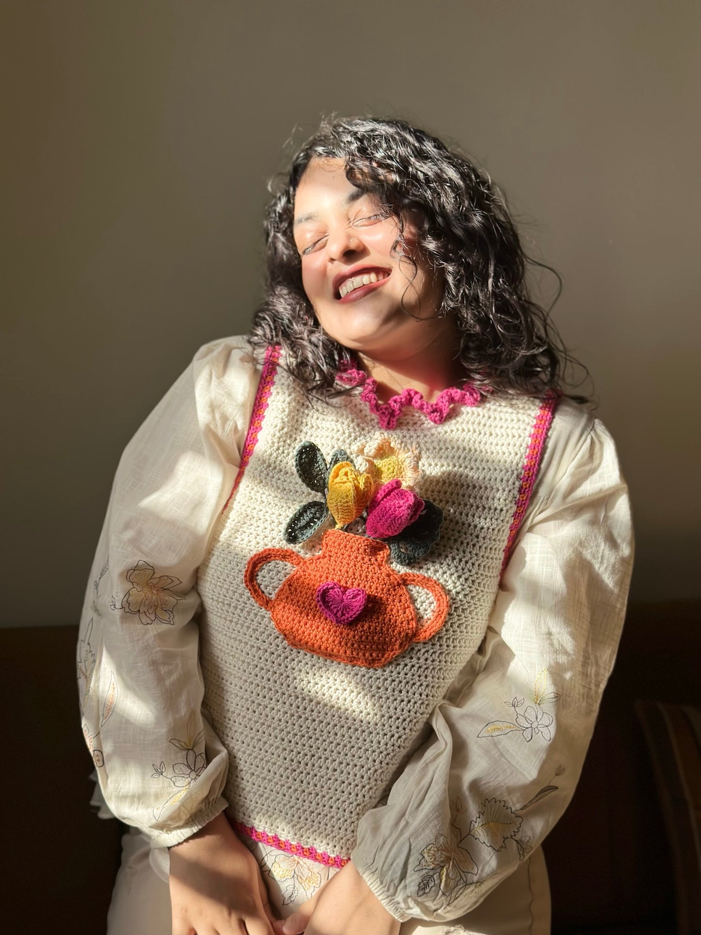 Flower Vase Vest (3-in-1 pattern)
