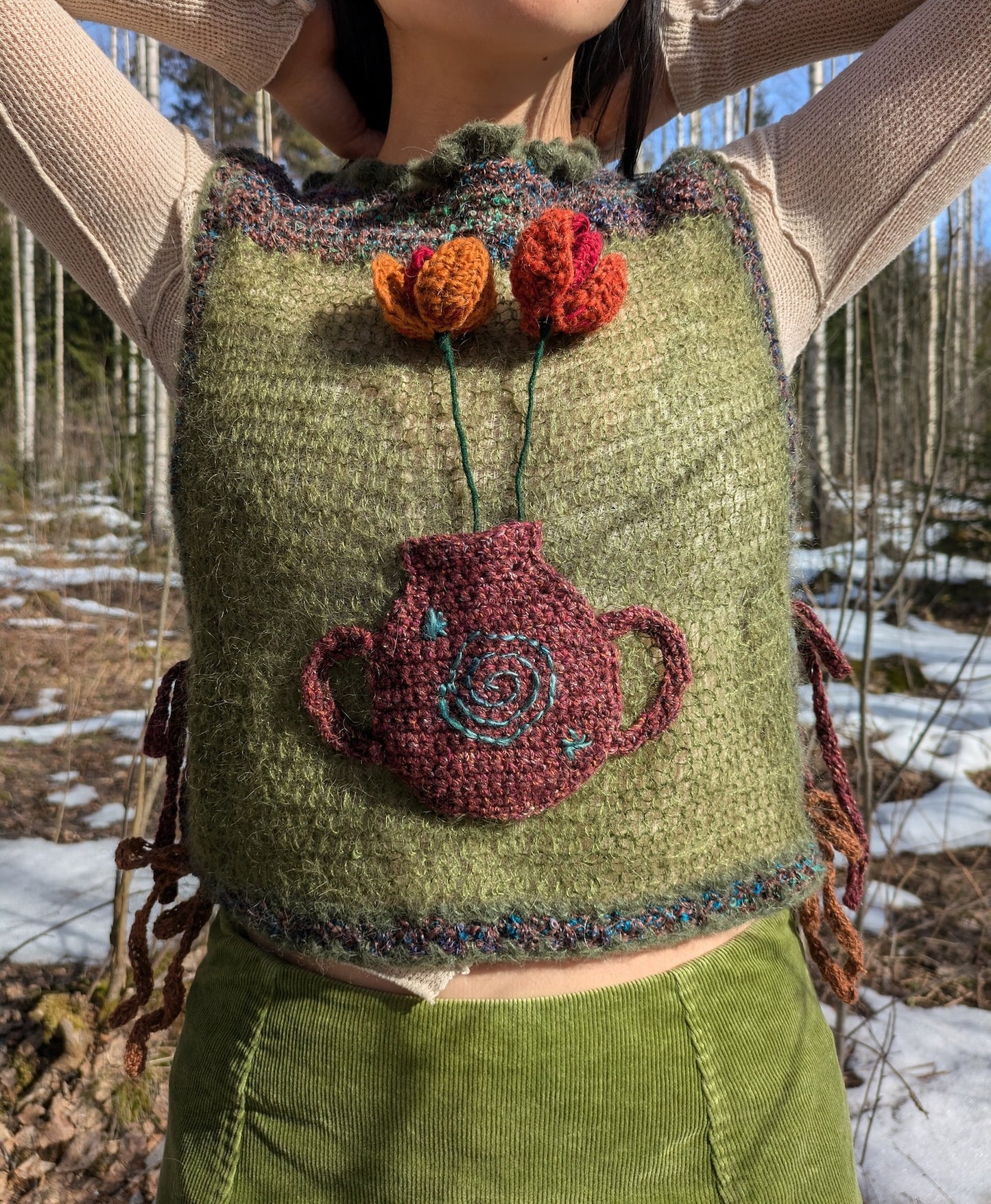 Flower Vase Vest (3-in-1 pattern)