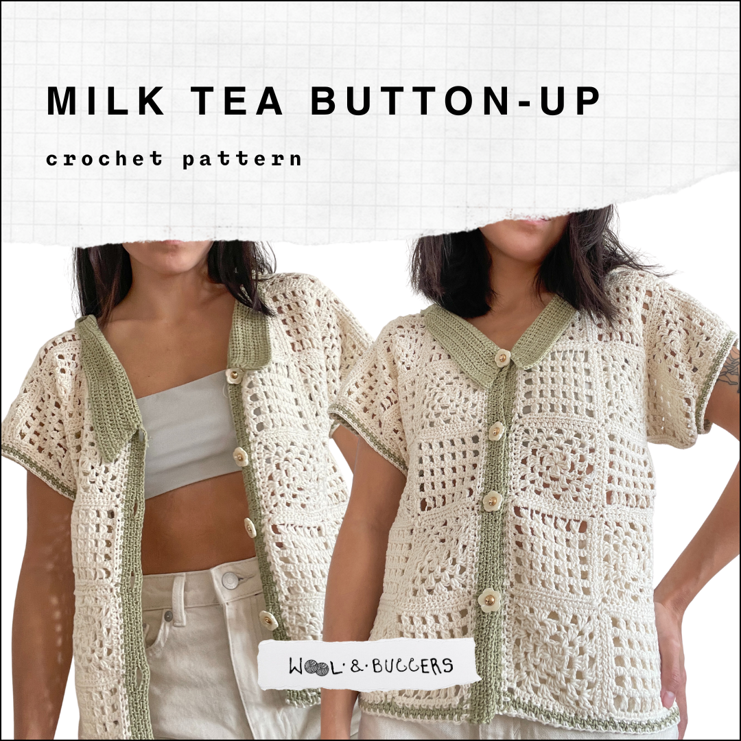 Milk Tea Button-Up