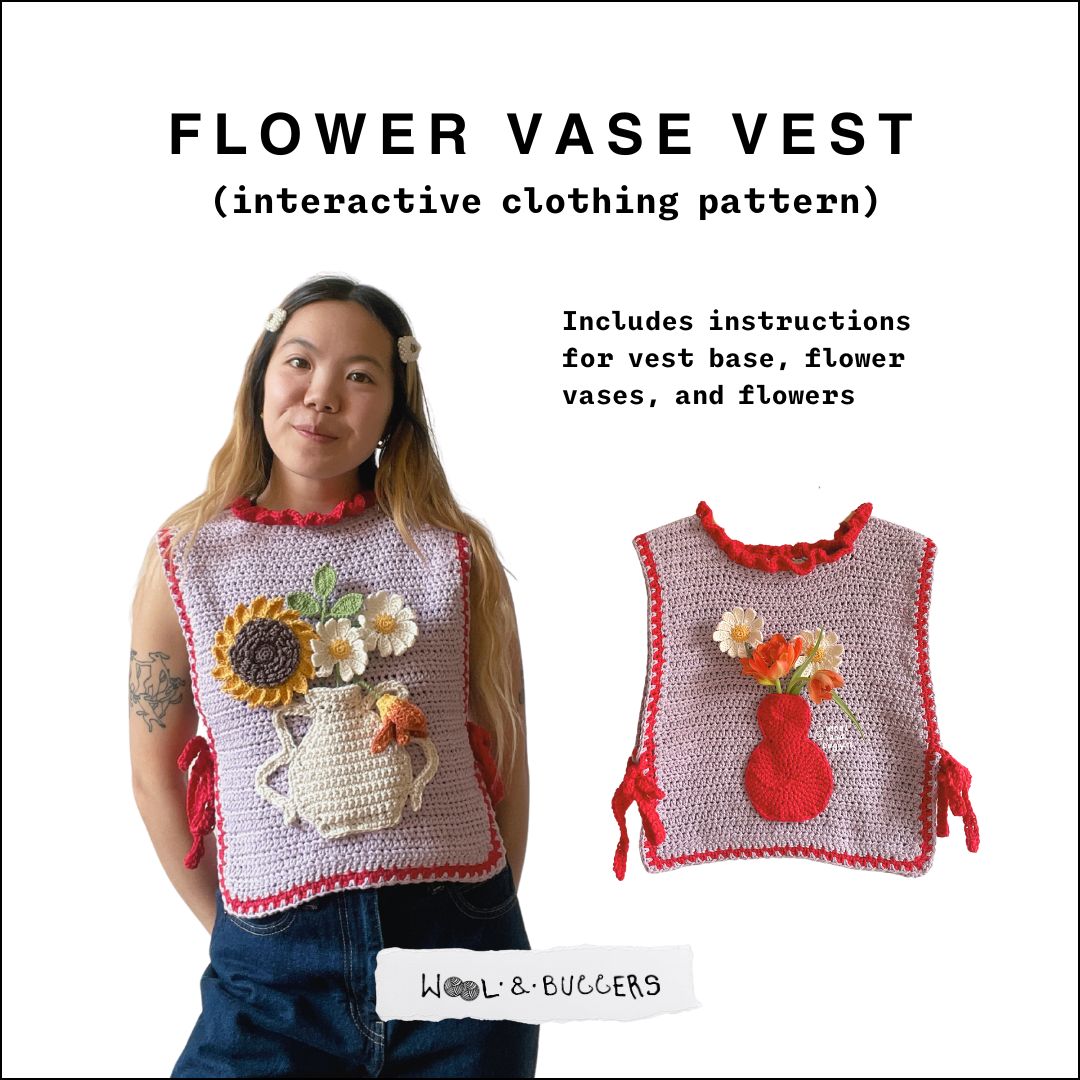 Flower Vase Vest (3-in-1 pattern)