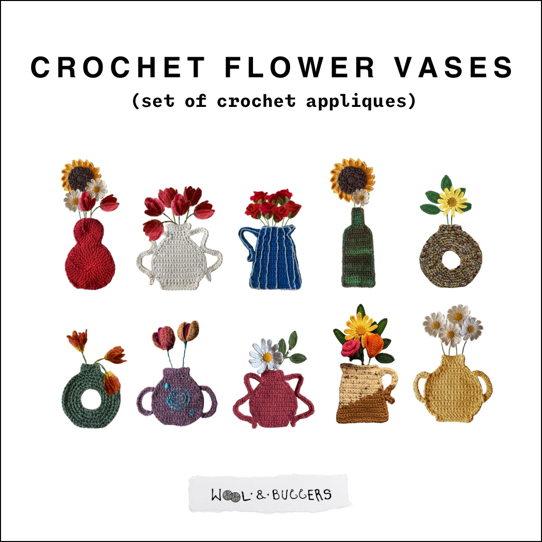 Flower Vases – applique bundle